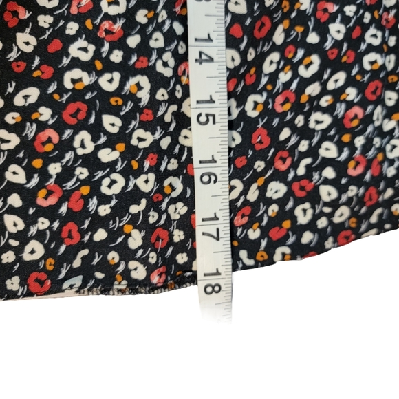 Miss Selfridge Micro Floral Pattern Flowy Blouse Fashion Top Women's Size US 4 - Picture 12 of 13